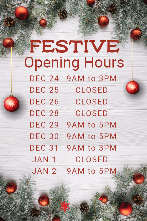 Copy of Christmas Opening Hours Poster Template Made with
