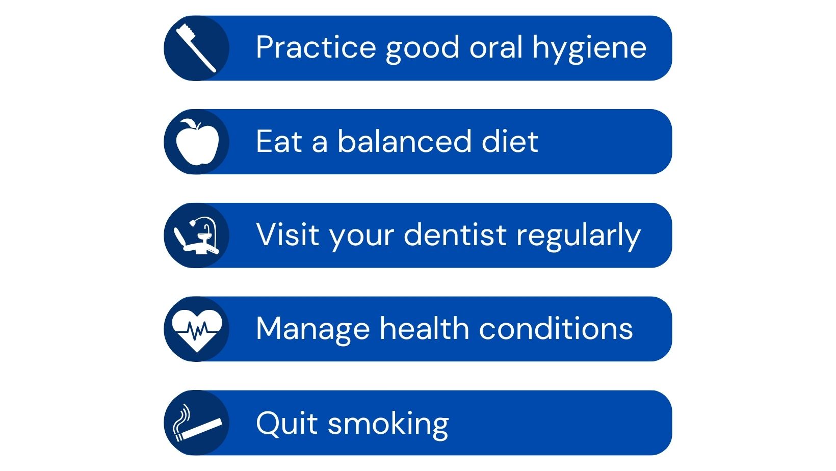 Graphic tips for good oral hygiene